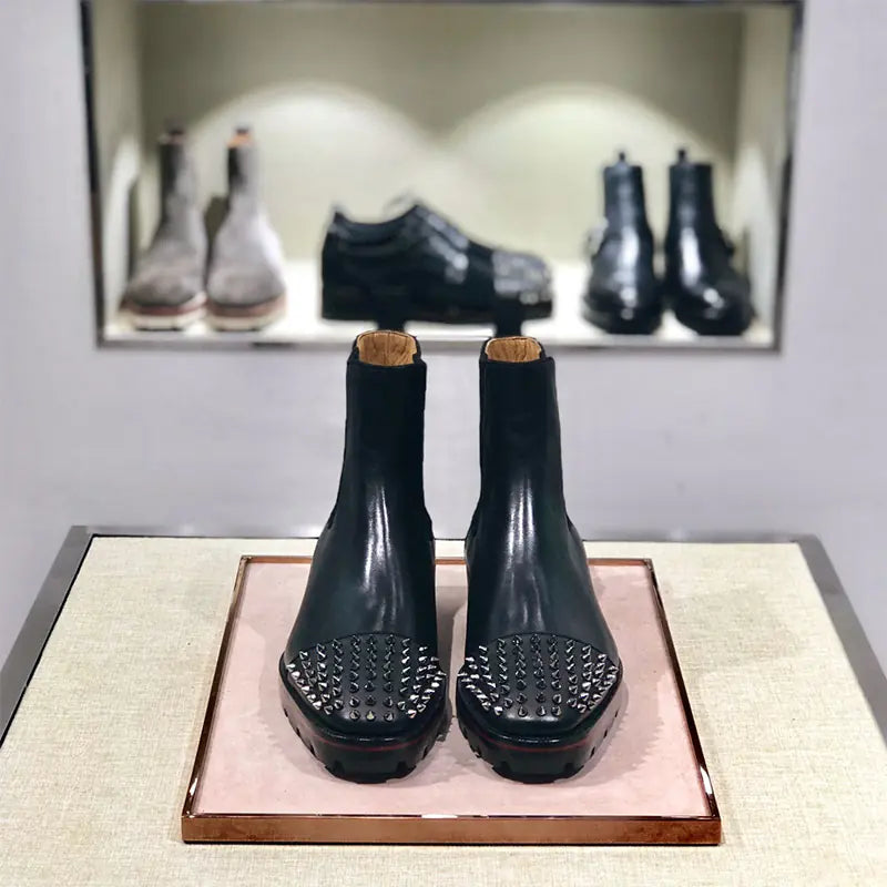 Men's High-Top Leather Business Casual Shoes (2020 Style)
