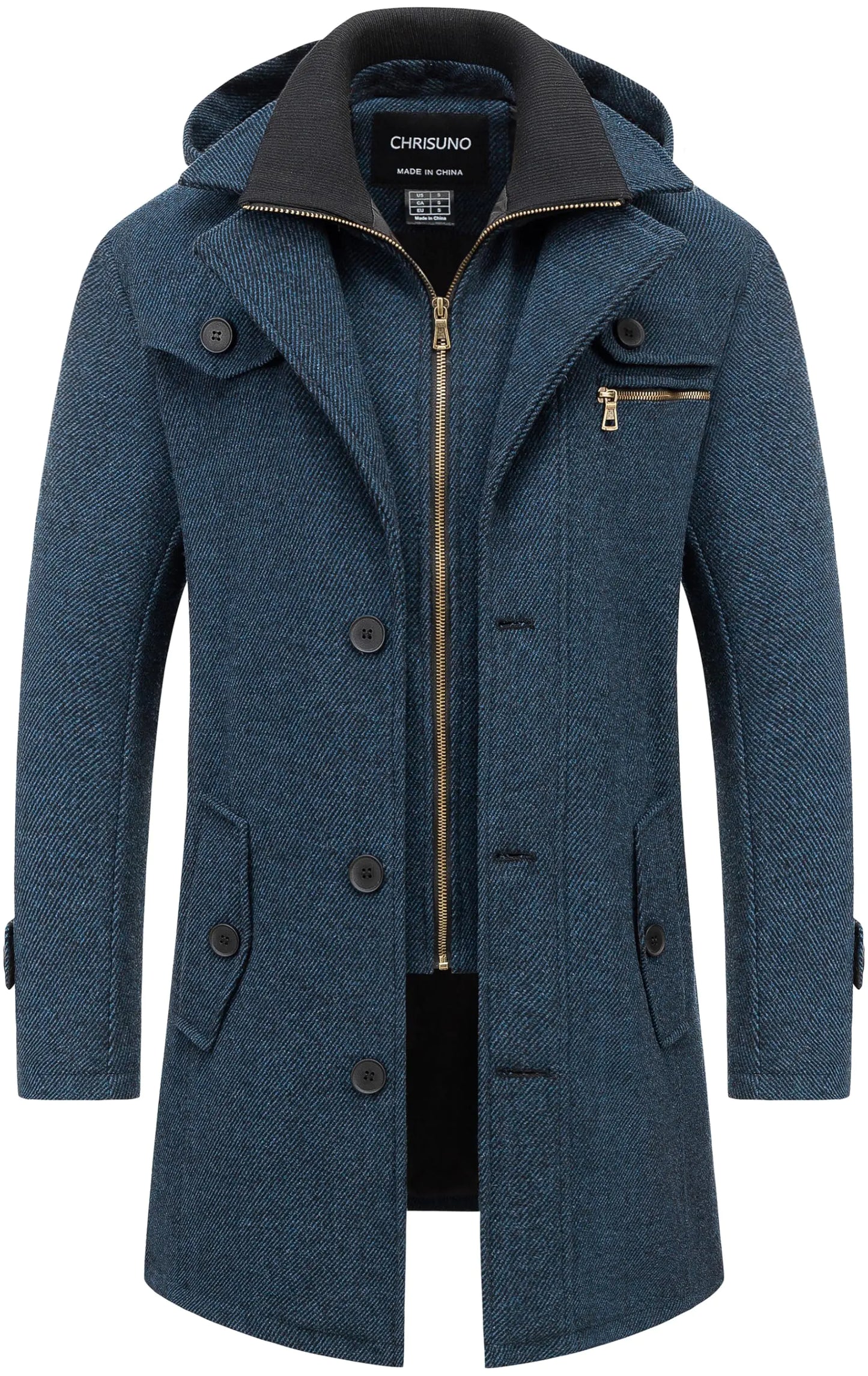 Everstone Men's Wool-Blend Trench Coat