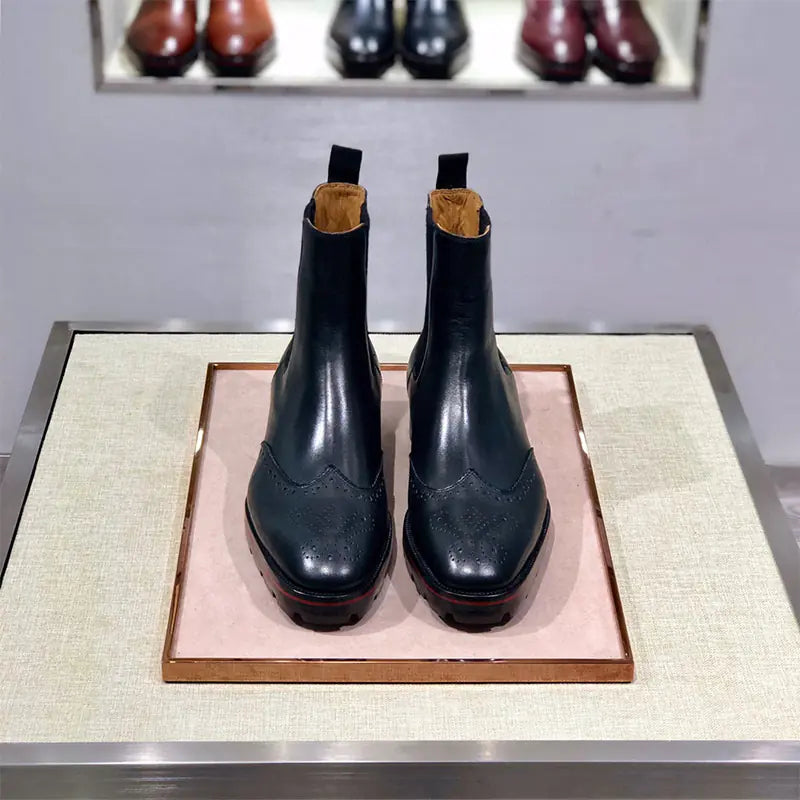 Men's High-Top Leather Business Casual Shoes (2020 Style)
