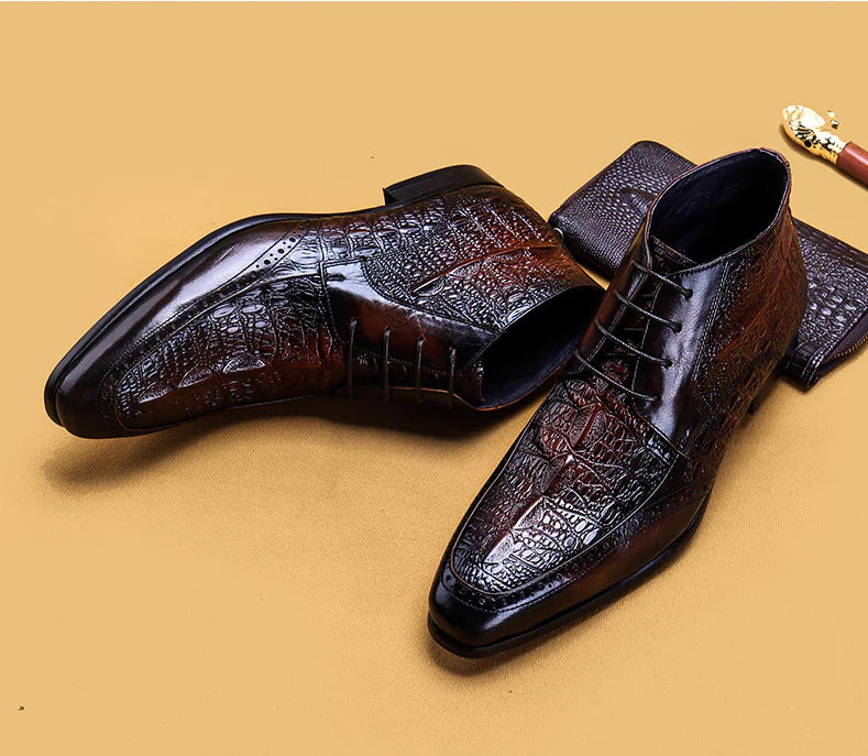 Premium Cowhide Leather Martin Boots