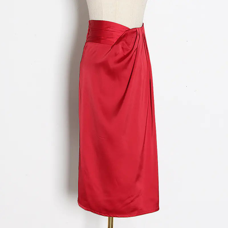 Chic Split Mid-Length Skirt