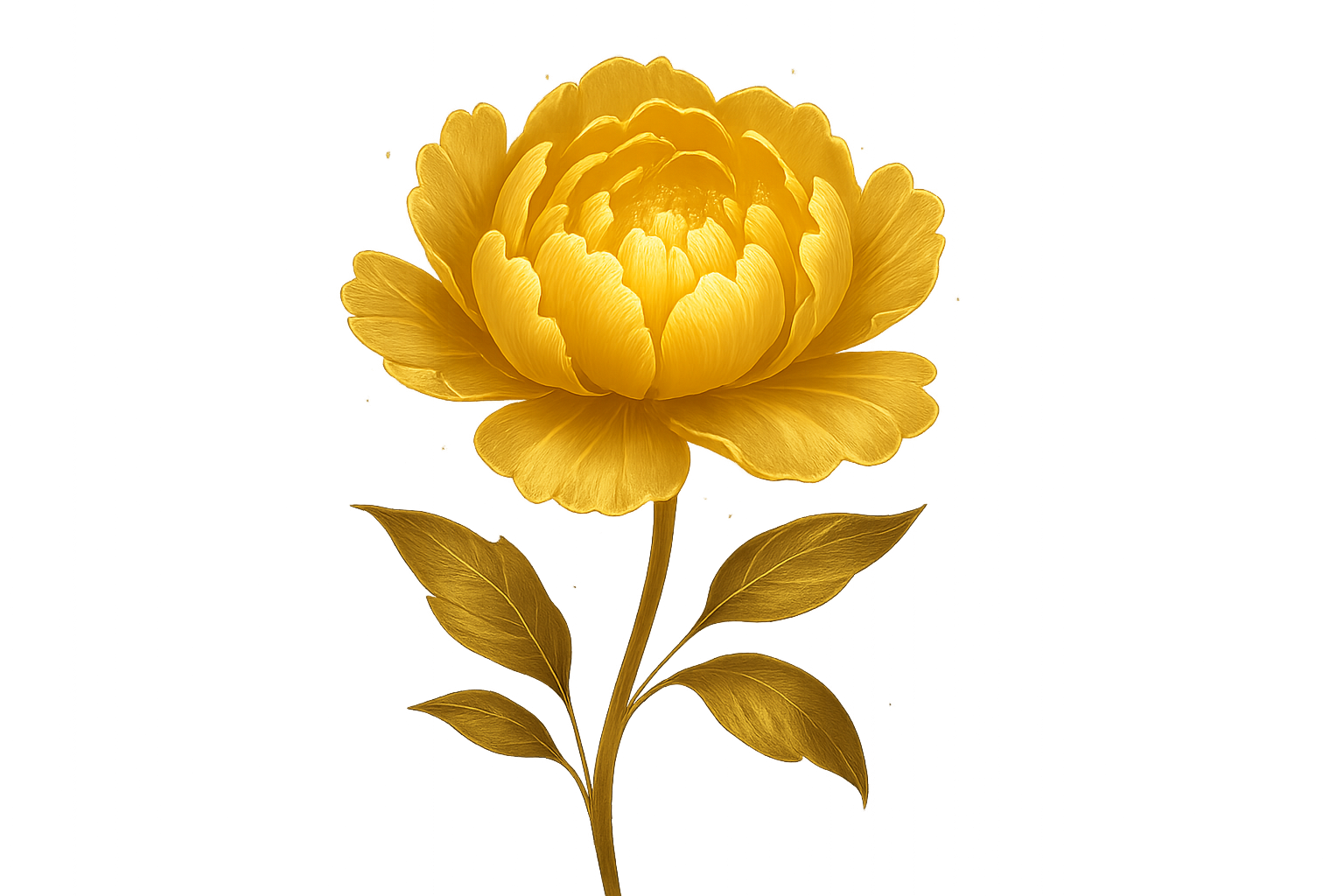 Gold Peony