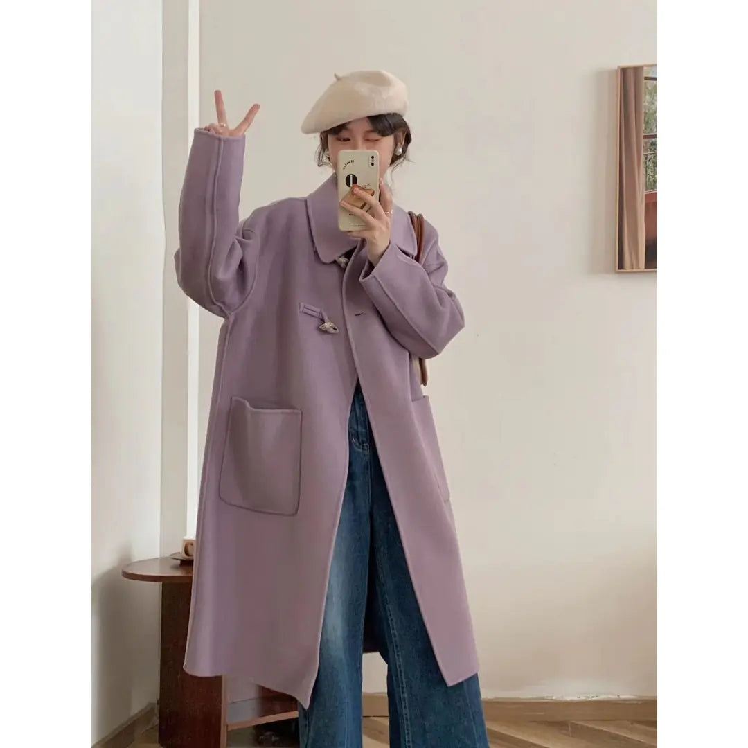 Women's Winter Woolen Jacket Suit Coat