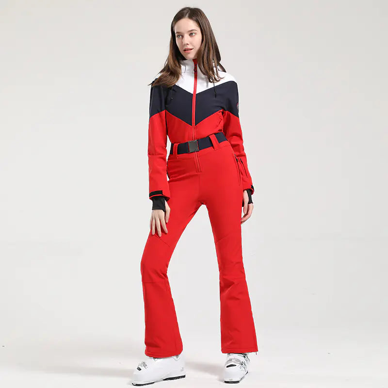 Chic Women's Ski Ensemble - Waterproof & Warm