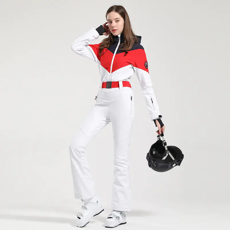 Chic Women's Ski Ensemble - Waterproof & Warm