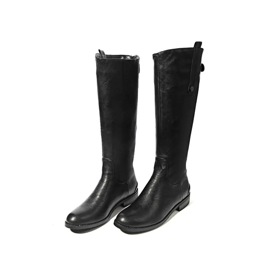 Two-Tone Fashion Riding Boots