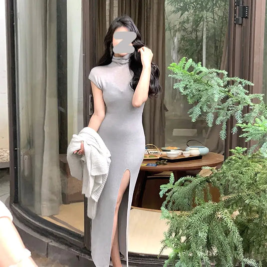 Women's Wool Turtleneck Fashion Dress
