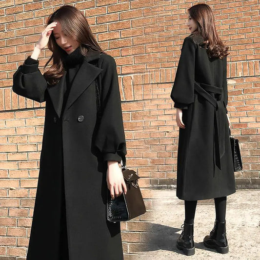 Chic Slim Woolen Jacket for Autumn/Winter