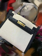 Elegant Genuine Leather Kelly Bag