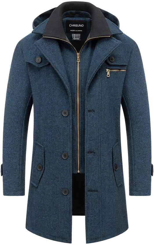 Everstone Men's Wool-Blend Trench Coat