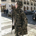 Winter Camo Cotton Parka for Camping