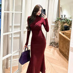 Vintage Elegance Fishtail Dress