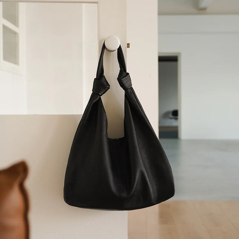Elegant Leather Shoulder Tote