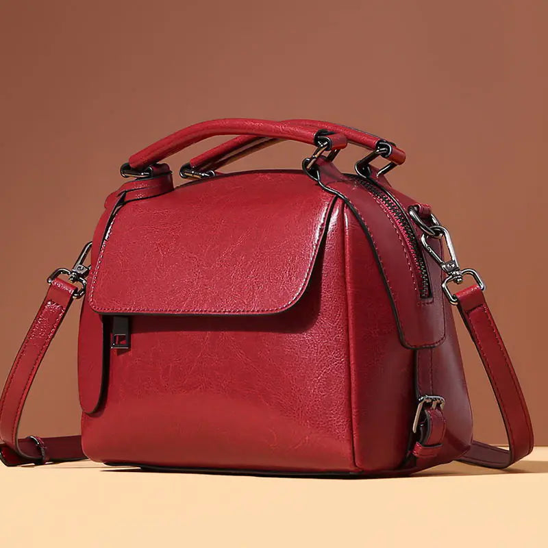 Fashionable Women's Leather Shoulder Bag and Crossbody Bag