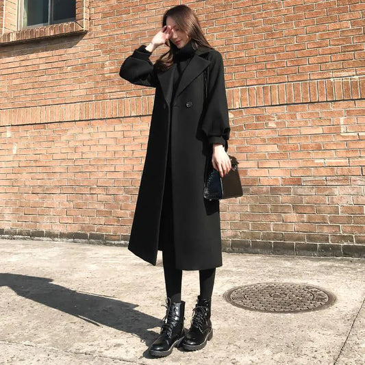 Chic Slim Woolen Jacket for Autumn/Winter
