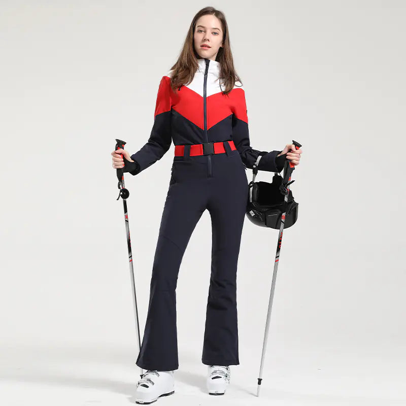 Chic Women's Ski Ensemble - Waterproof & Warm