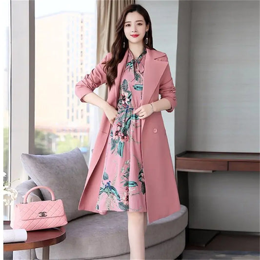 Chic Double Breasted Dress Blazer Set
