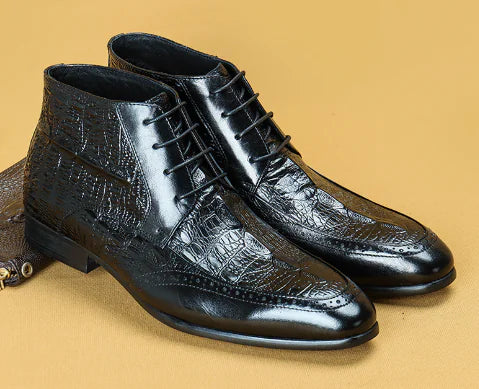 Premium Cowhide Leather Martin Boots