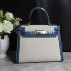 Elegant Genuine Leather Kelly Bag
