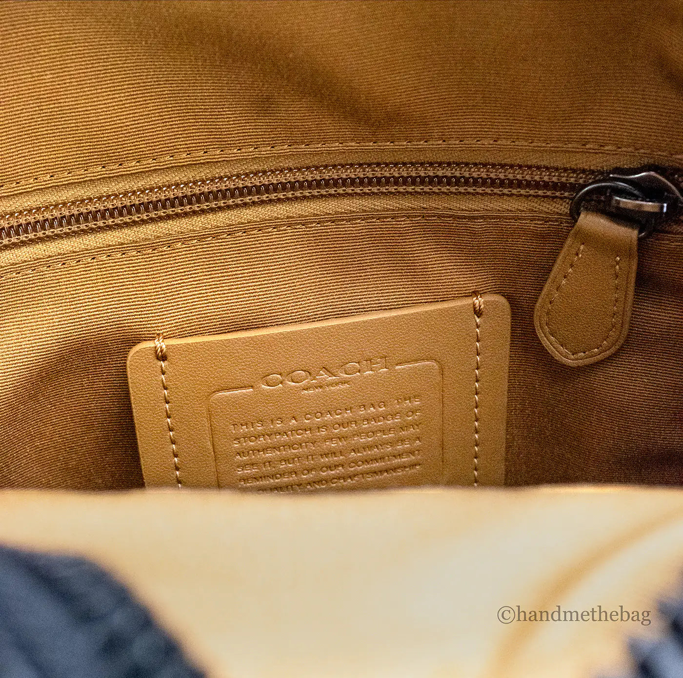 Coach Canvas-Leather Colorblock Track Bag