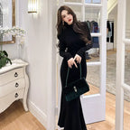 Vintage Elegance Fishtail Dress