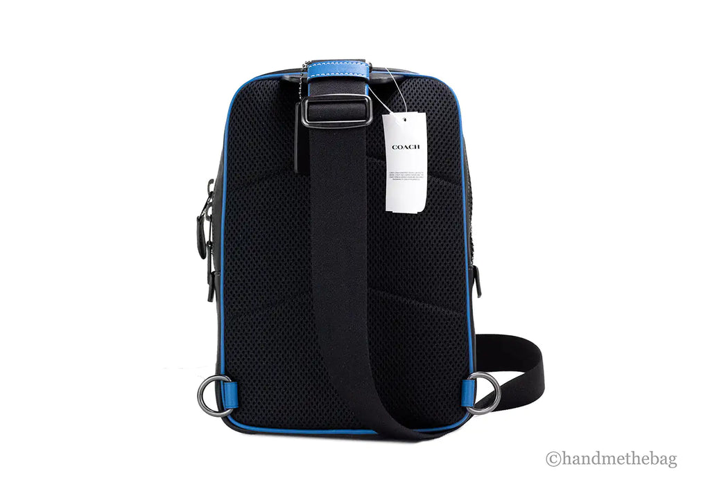 Coach Canvas-Leather Colorblock Track Bag