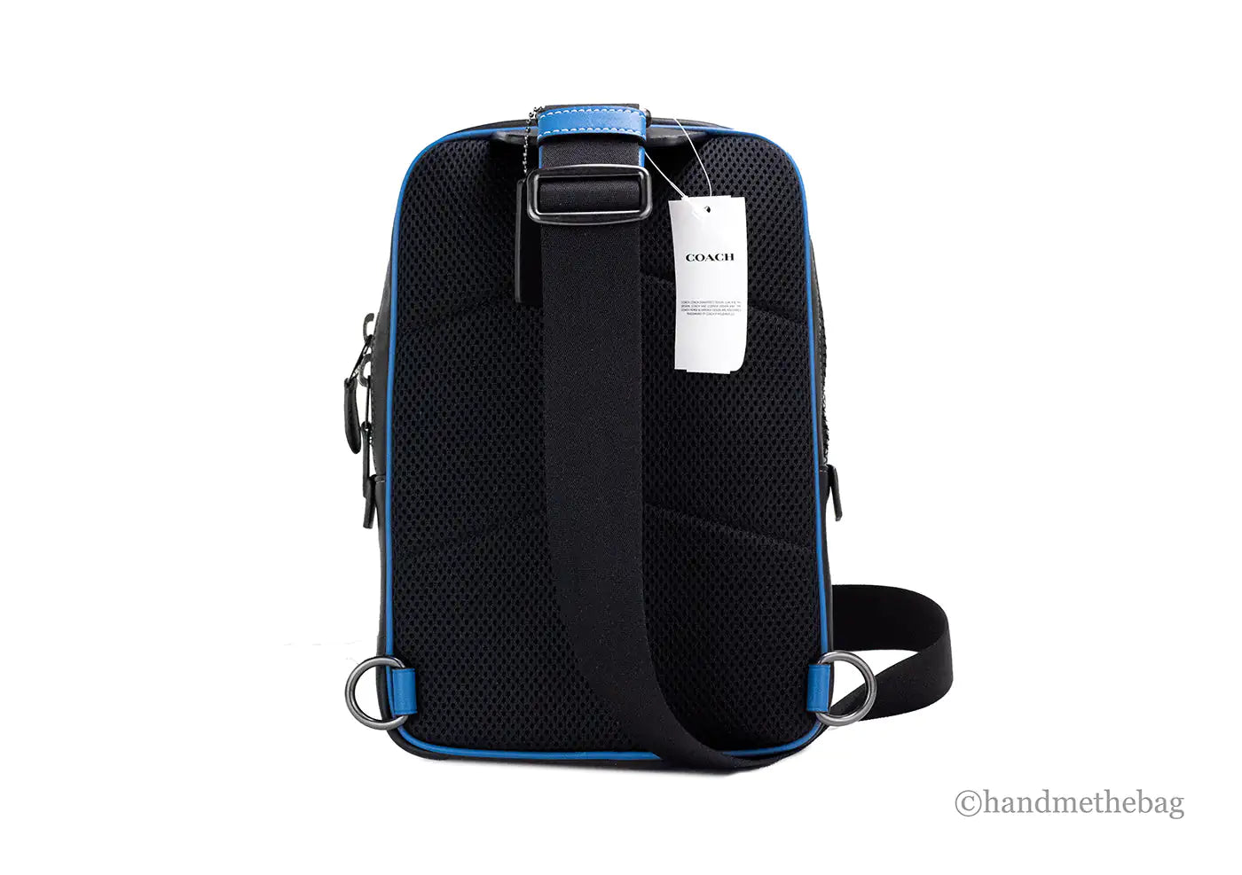 Coach Canvas-Leather Colorblock Track Bag