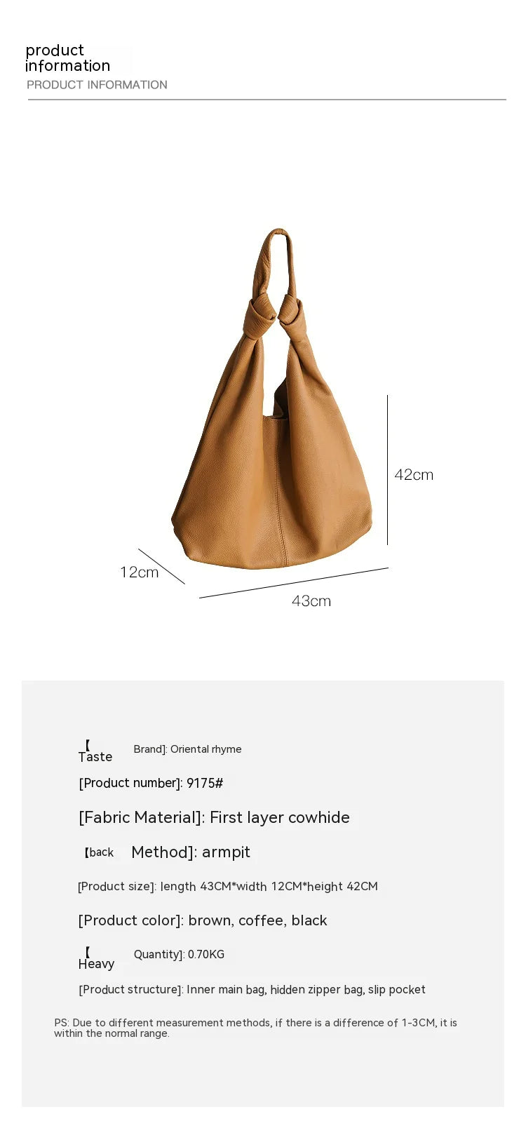Elegant Leather Shoulder Tote