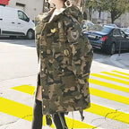 Winter Camo Cotton Parka for Camping