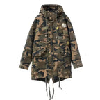 Winter Camo Cotton Parka for Camping