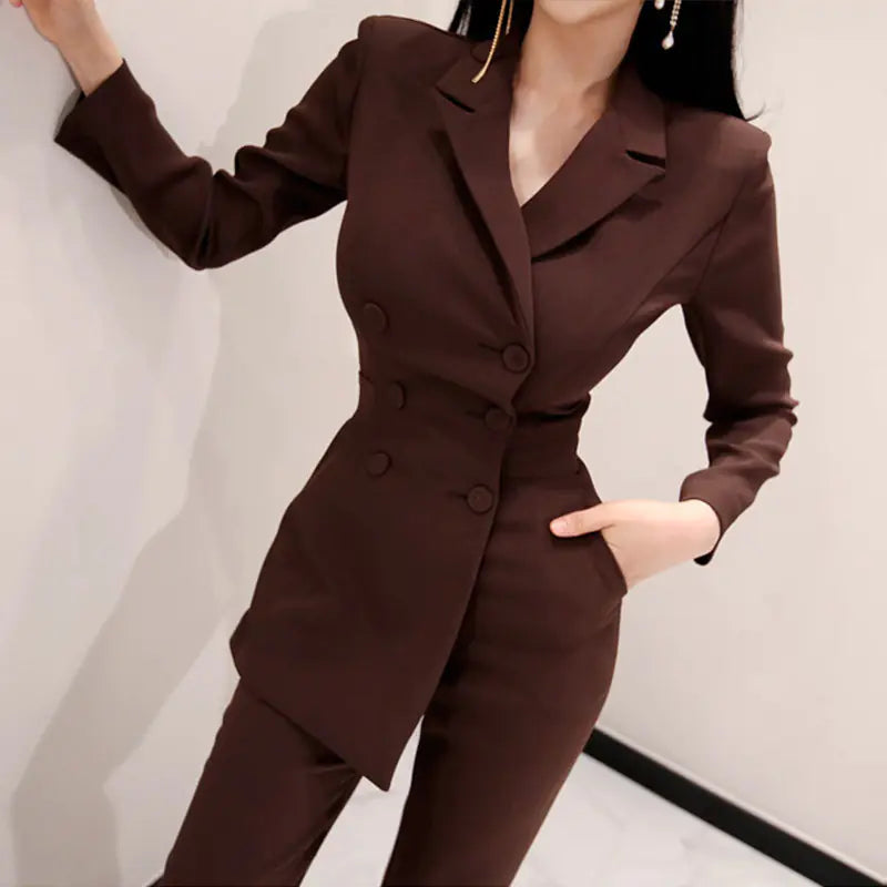 Sophisticated Business Suit Jumpsuit