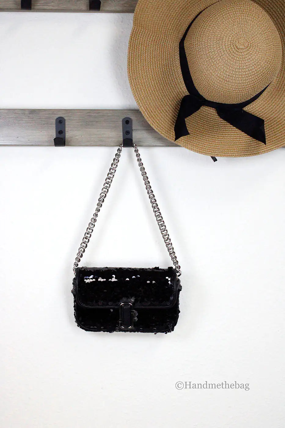 Marc Jacobs Sparkle Mini J Marc Leather Bag