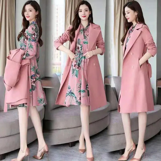 Chic Double Breasted Dress Blazer Set